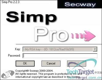 Simp Pro的登录界面